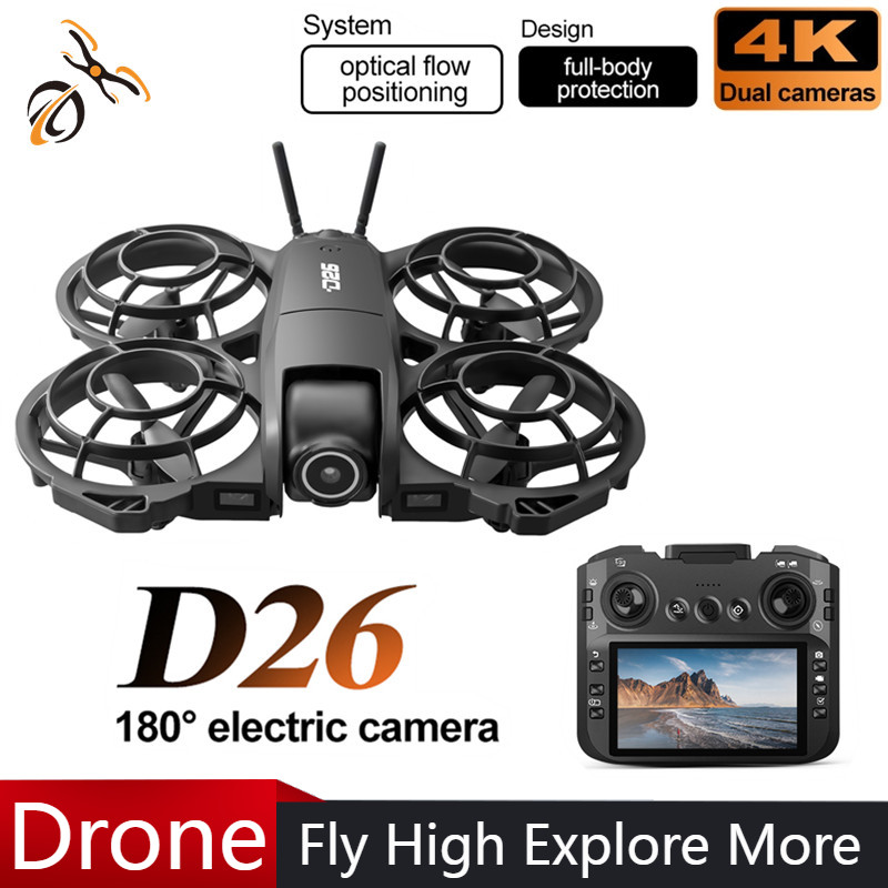 D26 Drone 4K Aerial HD 180° Ca - Drone Gimbal 2 Axis review and price