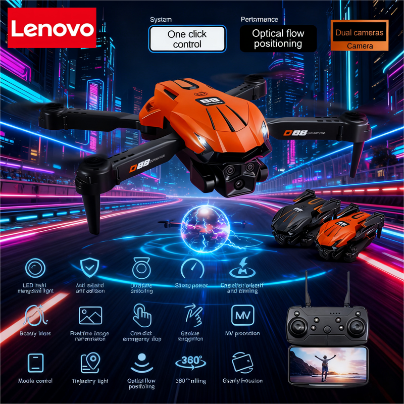 Lenovo D88 Drone 8K Aerial HD  - Drone Gimbal Mount review and price