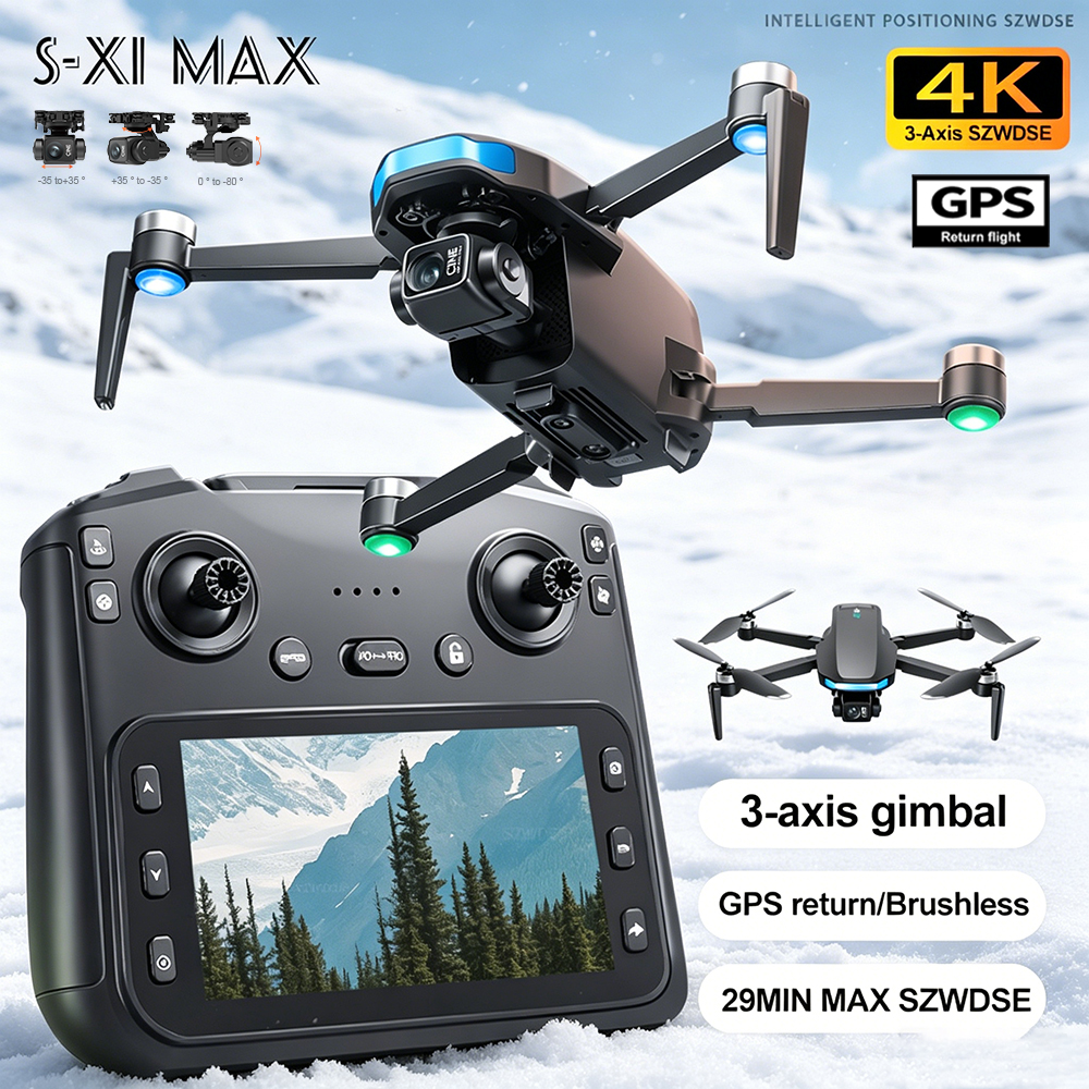 New S-X1 MAX Drone GPS 8K Prof - Drone Gimbal 3 Axis review and price