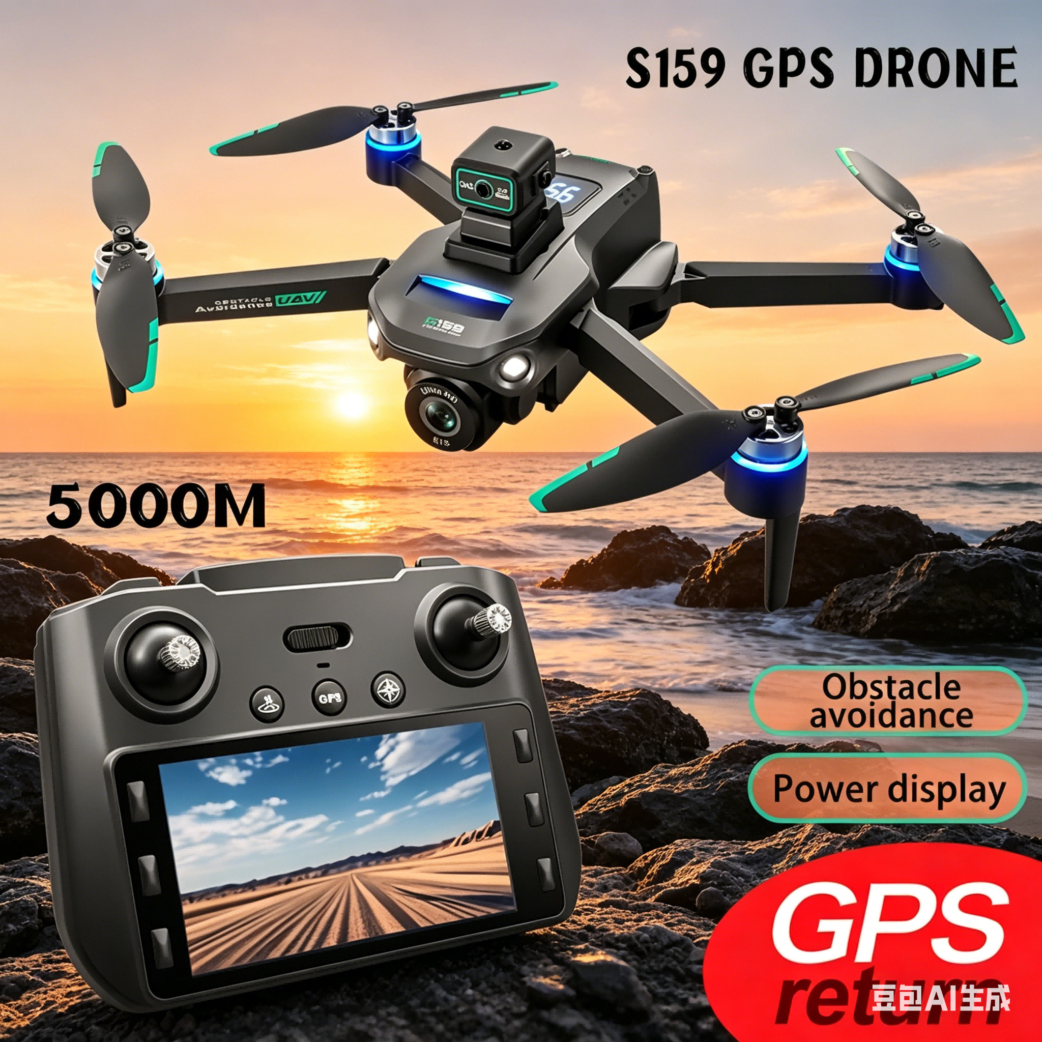 S159 GPS Drone 4K Profesional  - Drone Gimbal Brushless review and price